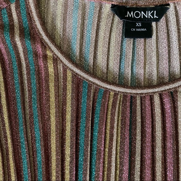 Striped glitter mesh tee (never worn) - Picture 2 of 2